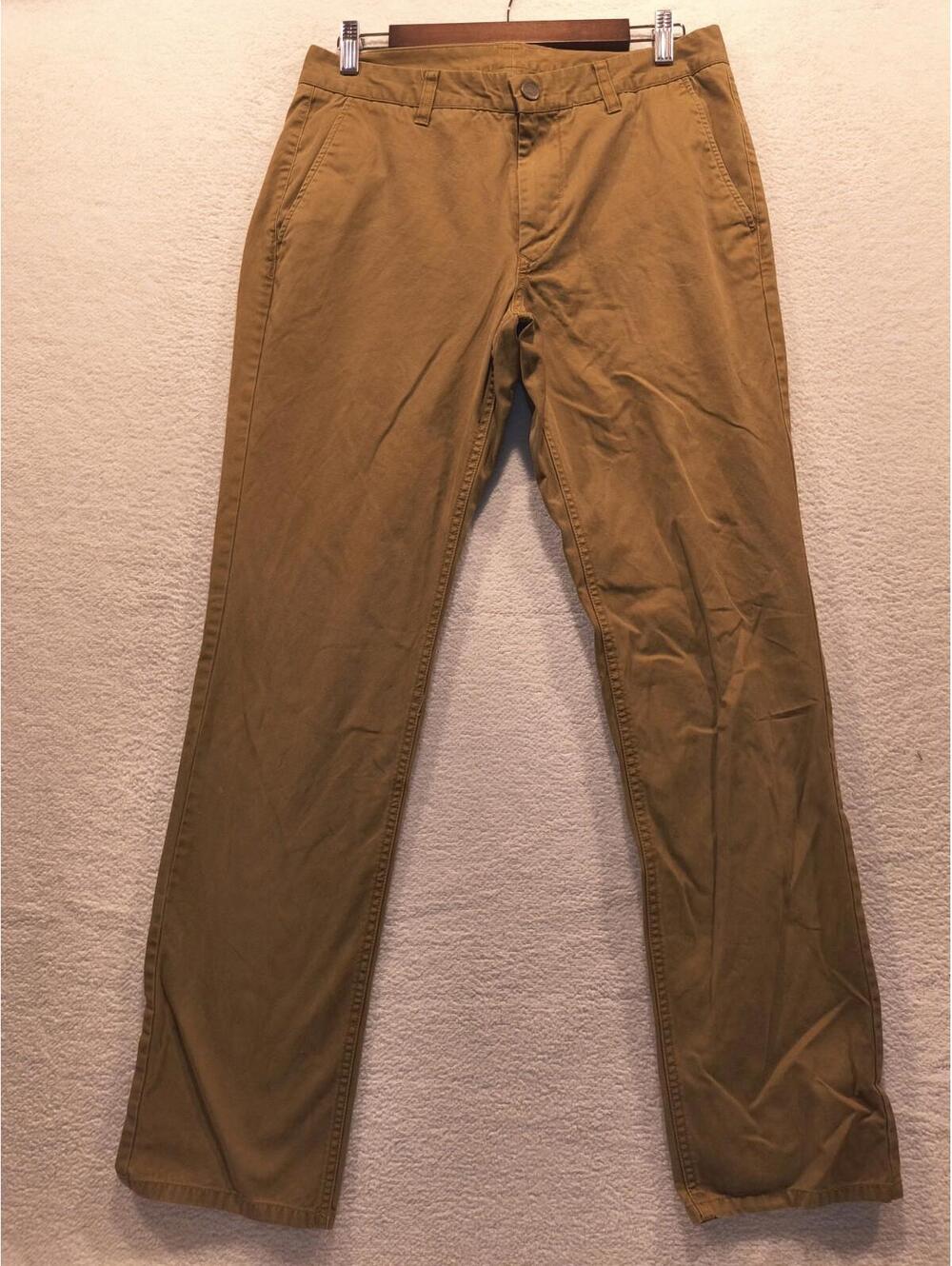 BONOBOS Straight Leg Chinos Pants Navy Blue Mens Size 31x32 Cotton